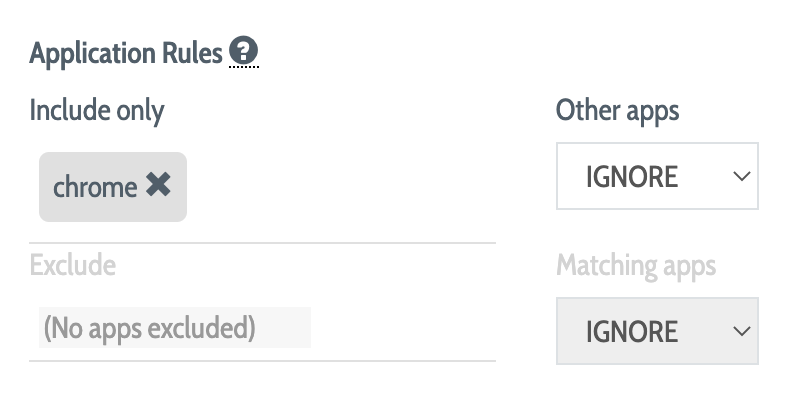 Image for Application Rules